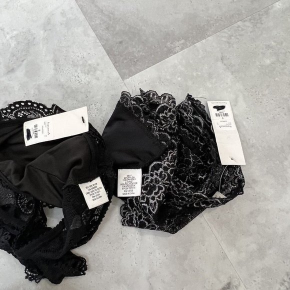 Lot Of 2‎ Francesca's Women's Black Size Small Lace Layer Bra Bralettes - Picture 4 of 4